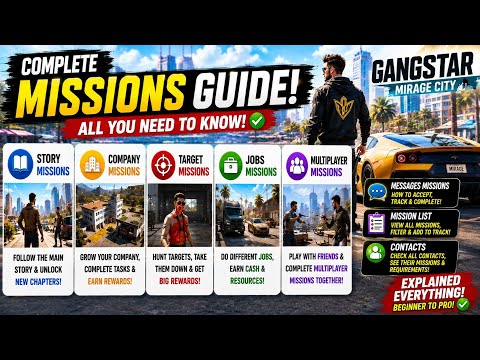 Complete Missions Guide: Story, Company, Jobs and Multiplayer video thumbnail