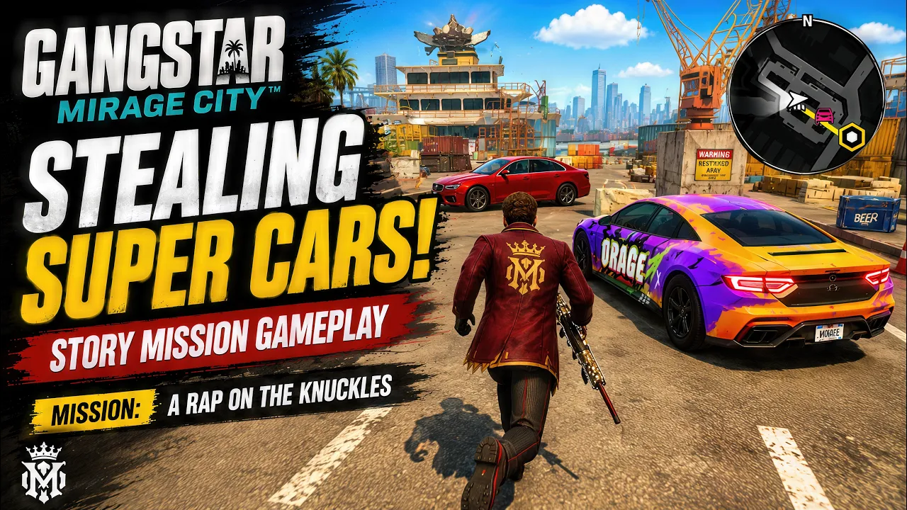 Gangstar Mirage City - Stealing Super Cars: Story Mission Gameplay video thumbnail